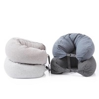 Oreiller cervical de voyage en forme de U de taille personnalisée pour les avions Oreiller cervical Oreiller de voyage doux