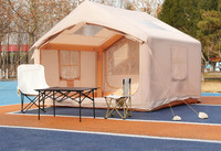 Tentes gonflables simples portatives de maison de tissu d'Oxford imperméable extérieur gonflable de camping de famille