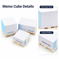 Cube de notes adhésives personnalisées pour bureau, 76x76mm, feuilles haute qualité, logo personnalisé, fabricant de cubes de notes adhésives pour bureau