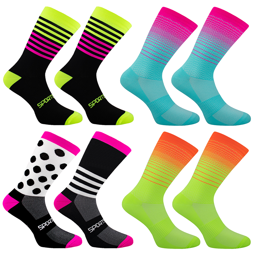 Custom Design Unisex Cycling Socks Men Outdoor Sports Bike Footwear for Road Bike Socks