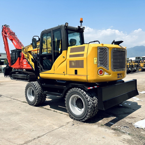 XGMA 8155 15T Tire <b>Wheel</b> Excavator China New 4x4 <b>Small</b> Wheeled Excavators Multi-functional Hydraulic Excavator Prices - Product Image 4