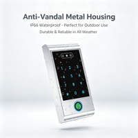 Serrure intelligente Secukey avec reconnaissance faciale et empreintes digitales, entrée et sortie Wiegand, étanche IP67, reconnaissance faciale entièrement automatique