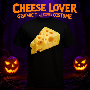 Camiseta gráfica Cheese Lover, disfraz de Halloween, talla para adulto - Product Image 3