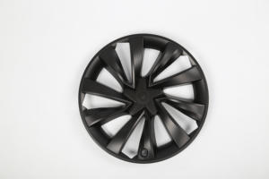 Cache-roue <span class=keywords><strong>Tesla</strong></span> Model Y 19 pouces noir mat en spirale, en ABS, élégant, protection et efficacité aérodynamique - Product Image 2