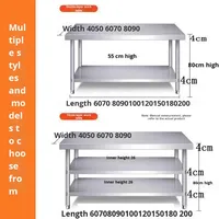 Plan de travail de laboratoire en acier inoxydable 304 avec tiroir, finition brossée mate, résistant à la corrosion, capacité de charge 300 kg/m, sans poussière, 4 roues