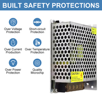 ESann Vente Directe Alimentation à découpage AC 100V-240V vers DC 12V 2A 24W Convertisseur AC/DC Transformateur DC pour Solutions d'Éclairage