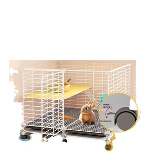 <span class=keywords><strong>Cage</strong></span> domestique double couche extra-large automatique pour le nettoyage du fumier de porc <span class=keywords><strong>nain</strong></span> hollandais, intérieur spécial à deux couches - Product Image 5