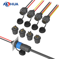 AOHUA Prise d'alimentation d'éclairage K15 K20 K25 Câble d'assemblage de prise mâle femelle circulaire en plastique Connecteur rapide 2 ~ 8Pin