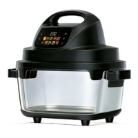 Longbank Nouvelle Friteuse à Air Électrique Intelligente 1700W, Non Toxique, 4.8L+6L, avec Thermostat et Bol en Verre, Portable, Turbo, pour Friture Profonde