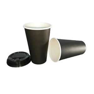 Gobelets en papier jetables de qualité alimentaire pour café, idéaux pour les bureaux, les cafés, les distributeurs automatiques, avec couvercles adaptés, et gobelets à thé arabe - Product Image 2