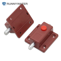 Loquet magnétique à bouton-poussoir en plastique de haute qualité pour porte de placard, fermeture automatique pour hôtel, salle de bain, design moderne