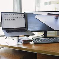 Soporte Giratorio Premium para Laptop, Resistente, de Aluminio, con Rotación de 360 Grados, para Escritorio, Compatible con Laptops de hasta 17 Pulgadas