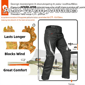 <b>Polyester</b> Slim Fit Casual Windproof Midweight High Street Elastic Waist <b>Joggers</b> Custom Logo <b>Men</b> Sweatpants - Product Image 2