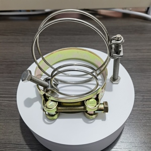 Thực tế thép không gỉ Mỹ cổ họng Hoop áp lực cao kim loại xử lý mạnh mẽ Hose kẹp Kích thước hoàn chỉnh bu lông kẹp - Product Image 6