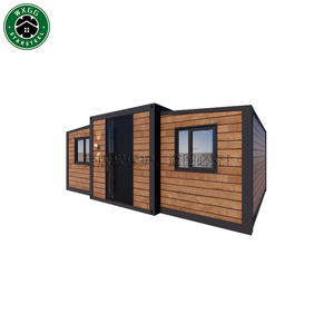 Maison préfabriquée mobile extensible en kit, 2-3 chambres, construction rapide, villa conteneur avec panneaux sandwich - Product Image 1