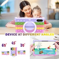 Étui de tablette en silicone pour enfants, vente en gros, avec protection à 360° °   Support rotatif et poignée, housse de protection antichoc et anti-chute pour Redmi Pad 2 11 pouces