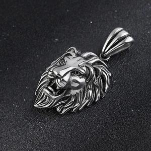 Collar de Cadena con Cabeza de León de Acero Inoxidable Unisex para Hombre, Colgante de Animal Estilo Hiphop Rock para Joyería de Fiesta Cristiana - Product Image 4