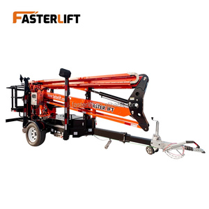 Usine directe 12-28m élévateur télescopique électrique Spider <span class=keywords><strong>Man</strong></span> élévateur à flèche monté sur remorque pour la construction et l'entretien remorquage derrière - Product Image 3