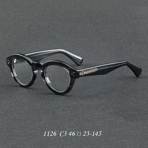 <span class=keywords><strong>Gafas</strong></span> de <span class=keywords><strong>Johnny</strong></span> <span class=keywords><strong>Depp</strong></span> Unisex con Protección Anti Luz Azul para Juegos, Montura de Acetato, Lentes Transparentes con Diseño Animal, <span class=keywords><strong>Marca</strong></span> de Diseñador - Product Image 3