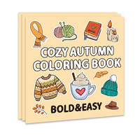 Livre de coloriage dinosaure personnalisé de 40 pages en gros livre de dessin animé mignon enfants A4 livres de coloriage d'animaux à reliure parfaite en papier