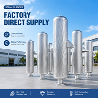 Silencieux anti-bruit industriel haute performance pour système d'échappement et ventilation par soufflerie