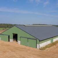 Refugio para Cabras Grande y Resistente para Exteriores con Techo Ventilado para una Vivienda Segura y Confortable para el Ganado