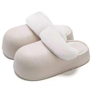 Botas Desmontables Impermeables de Felpa para Mujer, Cálidas para Usar en Interiores y Exteriores, de Color Sólido y Fáciles de Poner - Product Image 5