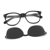 Zuoconchen-lunettes de soleil polarisées à clip, aimantées, pour unisexe, œil de chat, nouvelle collection
