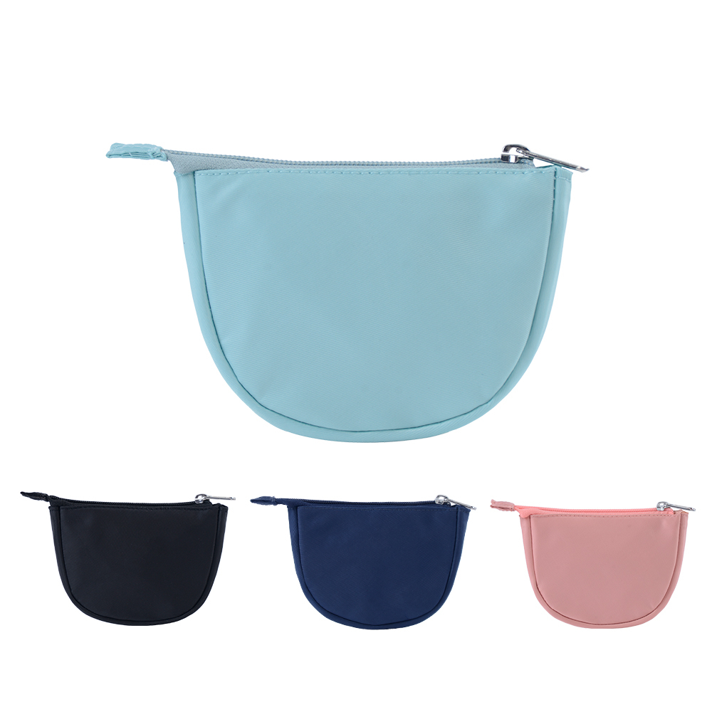 Half Moon Polyester Mini Coin Purse