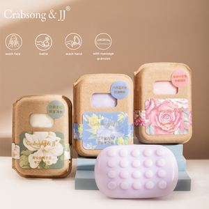 Caja <span class=keywords><strong>de</strong></span> papel <span class=keywords><strong>de</strong></span> arte hecha a mano, embalaje <span class=keywords><strong>de</strong></span> jabón Biodegradable con impresión personalizada a todo color, pequeña y reciclada - Product Image 1