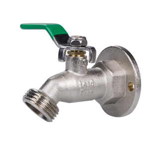 Tmok Lead Free Flange <strong>Chrome</strong>-<strong>Plated</strong> 1/4-Turn Ball Valve Sillcock <strong>Brass</strong> Hose Bib <strong>Bibcock</strong>