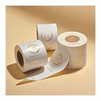 Rouleau d'étiquettes de laminage brillant imperméable imprimé personnalisé à bas prix