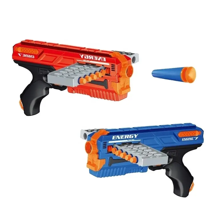 Pistola de balas blandas de juguete para niños transfronterizos, 12 pistolas consecutivas, juego de combate CS, pistola de juguete de carga manual