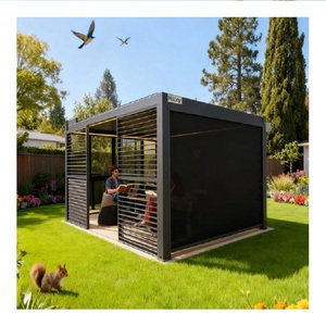 Pergola en aluminium 3x3m avec éclairage LED pour redéfinir votre vie de jardin toute l'année - Product Image 1