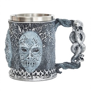 Tasse <span class=keywords><strong>Harry</strong></span> <span class=keywords><strong>Potter</strong></span> en acier inoxydable à double paroi, motif dessin animé, forme irrégulière, tasse <span class=keywords><strong>de</strong></span> <span class=keywords><strong>Poudlard</strong></span>, résine, résistante aux hautes températures - Product Image 1