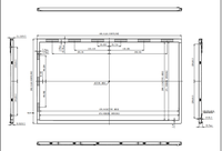 Module LCD TFT IPS 21,5 pouces, écran HD 1920x1080, rétroéclairage LED blanc, fonctionnement continu 7*16h pour applications médicales et industrielles
