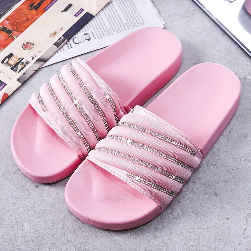 China Women Slide Slipper Wholesale Flat Size Custom Logo Slipper Slides