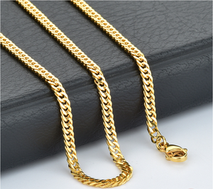 Simple inicial Moda Africana mujeres encanto cadenas de oro de plata esterlina cadena fina 925 collar de la joyería - Product Image 3