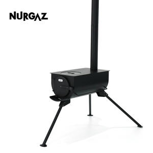 Poêle à bois pliable et portable NURGAZ pour le camping en plein air, cuisinière chauffante noire CS-01 - Product Image 5