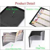 Boîtier CD en Plastique, Ensemble DVD pour Films, Musique, VCD, Boîtiers DVD Vides, Couverture CD Coque