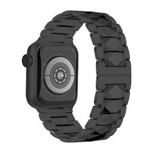 สายนาฬิกาข้อมือสแตนเลสสตีลพรีเมียมสำหรับ <span class=keywords><strong>Apple</strong></span> <span class=keywords><strong>Watch</strong></span> <span class=keywords><strong>SE</strong></span> 6 38 40 44 มม. สายโลหะทดแทน ทนทาน อุปกรณ์เสริมสำหรับสมาร์ทวอทช์ - Product Image 2