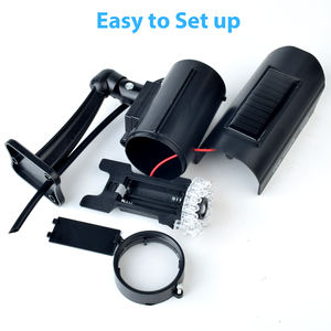 Caméra Solaire Factice d'Extérieur Simulation de Caméra de Vidéosurveillance Dôme pour la Sécurité Domestique avec Lumière LED Clignotante - Product Image 5