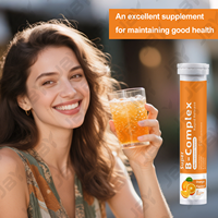 JBY Complexe B avec Vitamine C Comprimés Effervescents Biologiques Complément Alimentaire Quotidien pour Adultes Vente en Gros Usine Marque Privée