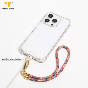 Nuevo soporte de cadena de teléfono con diamantes de imitación, cordones, cristales, correa de muñeca para teléfono, cadena para teléfono, cadena para teléfono móvil, correa para teléfono móvil - Product Image 4