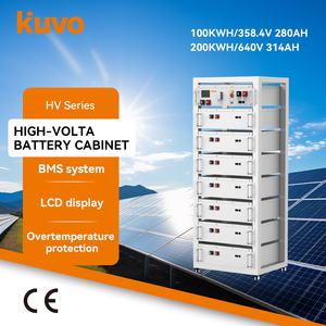 KUVO HV Series 358.4V 280Ah Battery 100KWH Industrial Commercial off Grid <b>Energy</b> <b>Storage</b> <b>System</b> RS485 Communication Port - Product Image 1