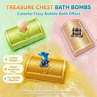 Coffret Cadeau Trésor : Boules de Bain Effervescentes, Boules de Bain Moussantes, Boules de Bain aux Huiles Essentielles, Bombes de Bain Pétillantes