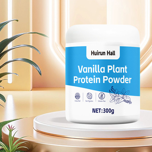 Huirun Hall Proteína Vegetal de Vainilla en Polvo 300g Sin <span class=keywords><strong>Gluten</strong></span>, Digestión Rápida, de Animales Alimentados con Pasto, Batido Vegano Sustituto de Comida - Product Image 2