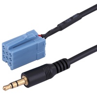 De Audio de coche Mini ISO 8Pin adaptador de Cable Aux para VW AUDI Blaupunkt Radio 2000-2010