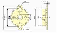 Amortisseur rotatif d'amortisseur hydraulique unidirectionnel à fermeture douce pour pièces d'appareils ménagers-glissière de tiroir
