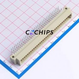 9001-11641C00A DIN41612 Connector Bent Lead Through Hole,P=2.54mm Connector 64P 2 2.54mm Right Angle Insert - Product Image 1